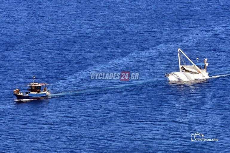 Σύρος: Περιπέτεια εν πλω για πέντε τουρίστες