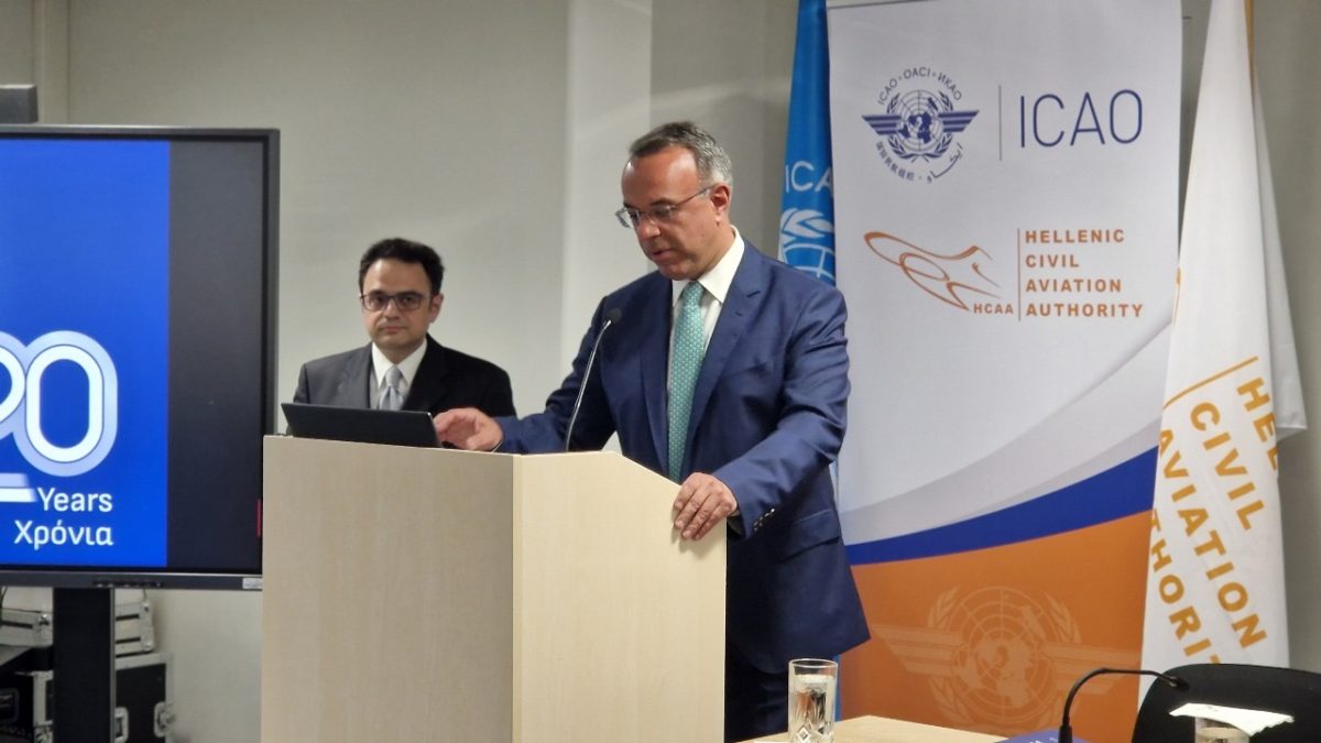 Χρ. Σταϊκούρας: Βούλησή μας η περαιτέρω εμβάθυνση της συνεργασίας με τον ICAO και τους υπόλοιπους φορείς της Πολιτικής Αεροπορίας