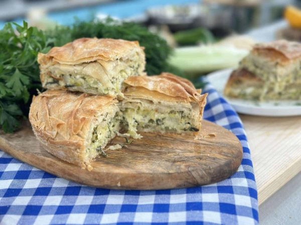 πρασόπιτα της γιαγιάς με τυριά